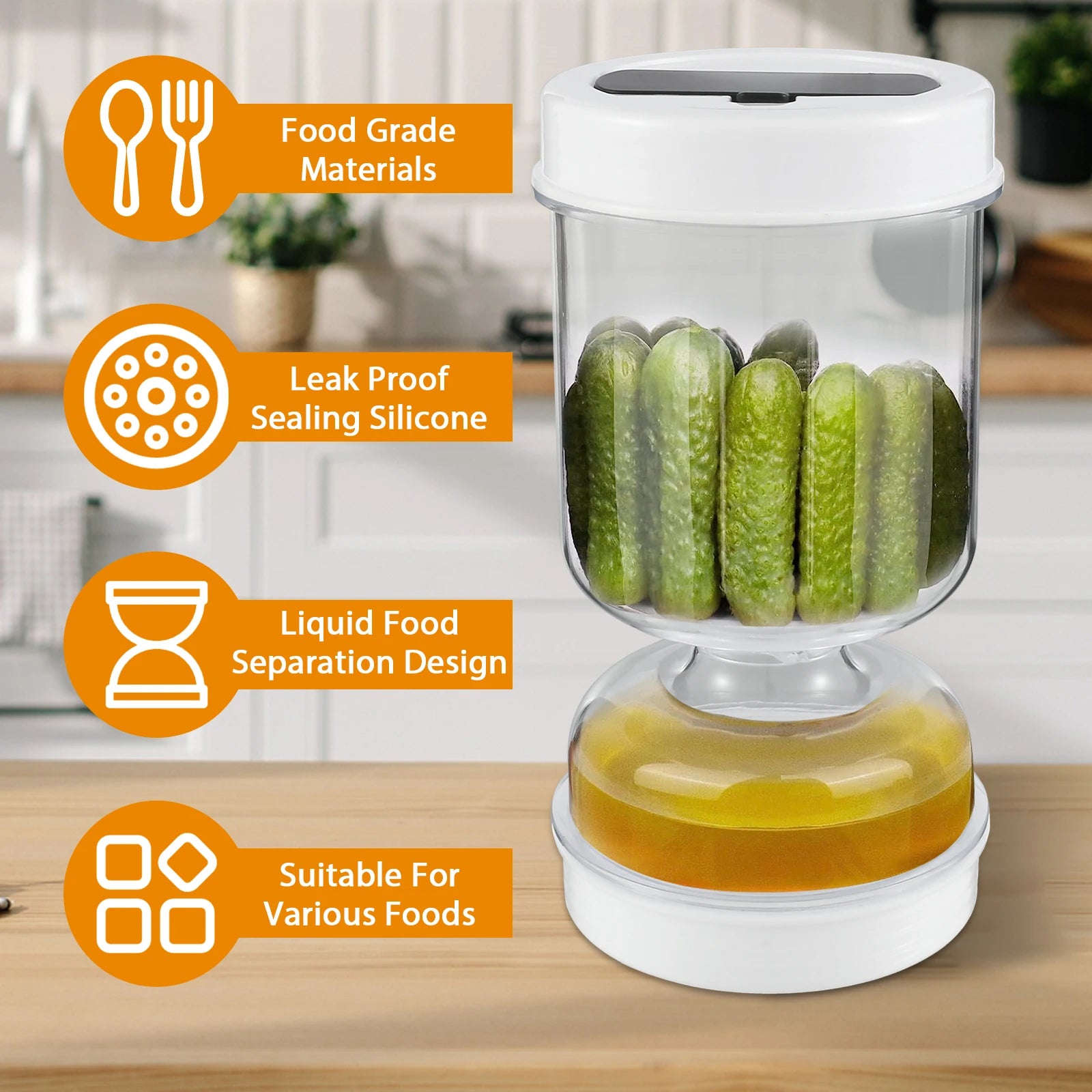 Pickle & Olive Hourglass Dispenser