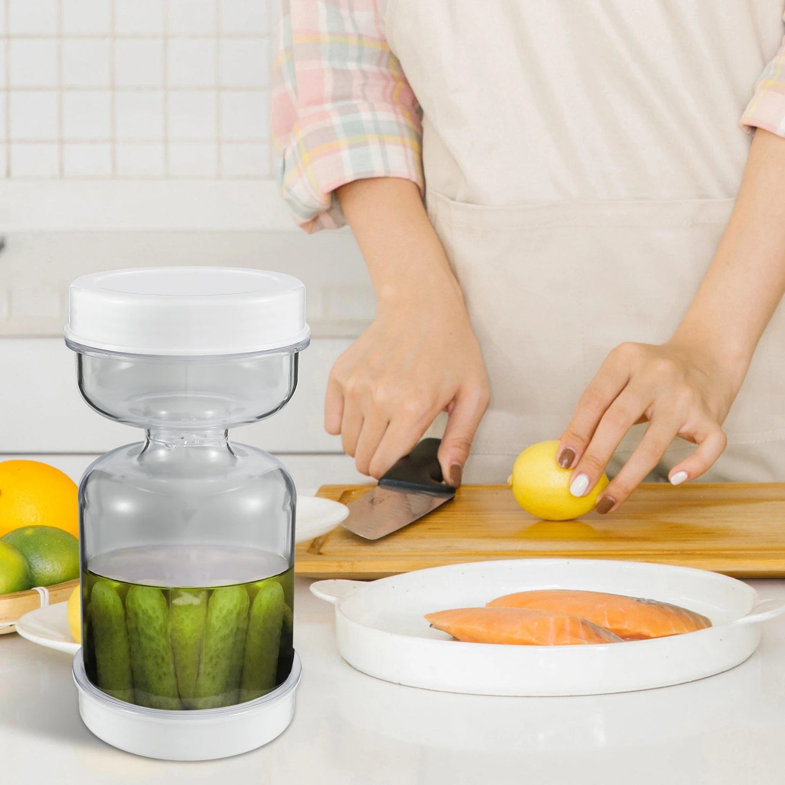 Pickle & Olive Hourglass Dispenser