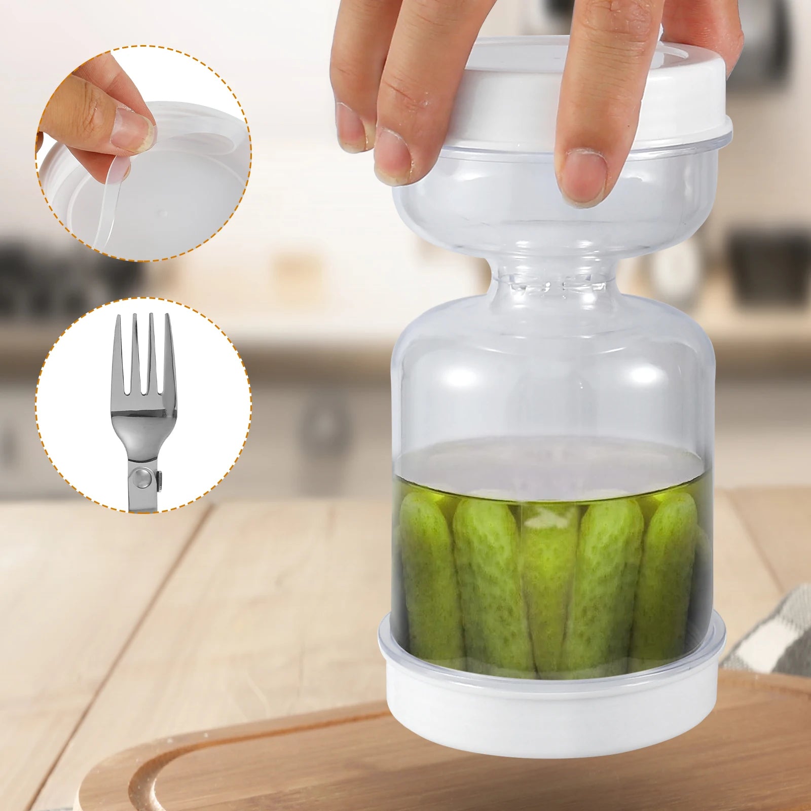 Pickle & Olive Hourglass Dispenser