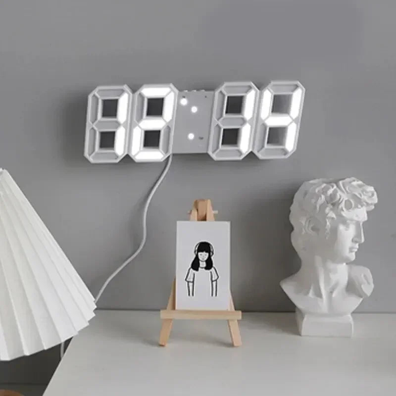 Modern 3D LED Digital Alarm Clock