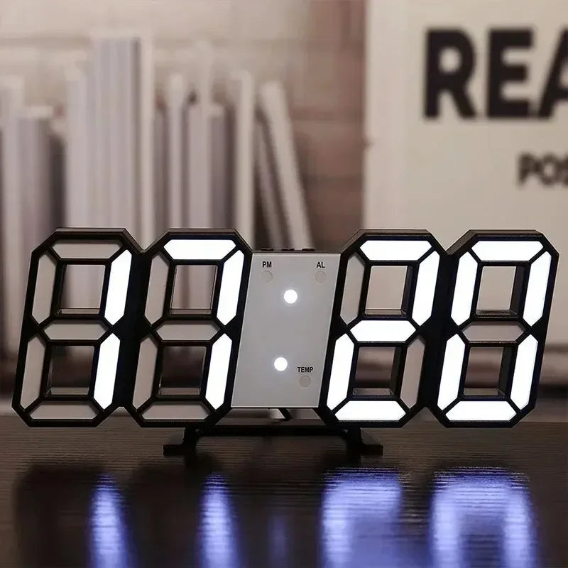 Modern 3D LED Digital Alarm Clock