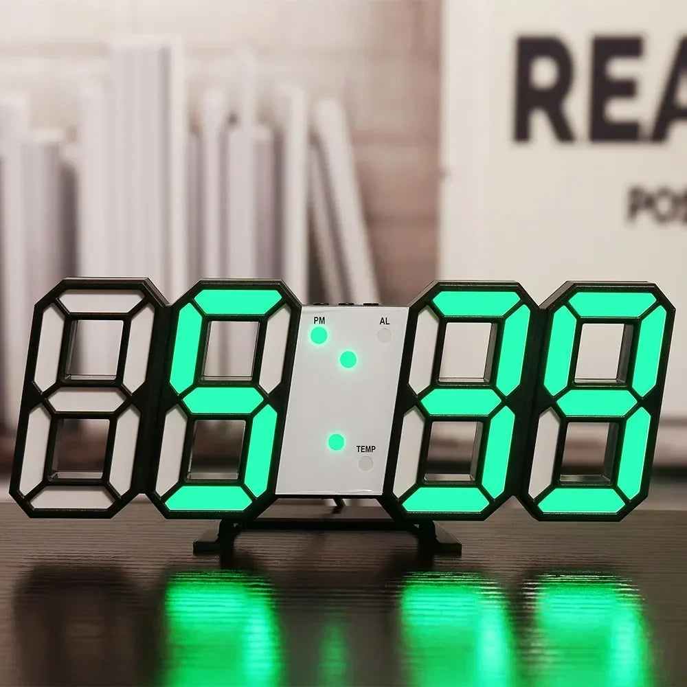 Modern 3D LED Digital Alarm Clock