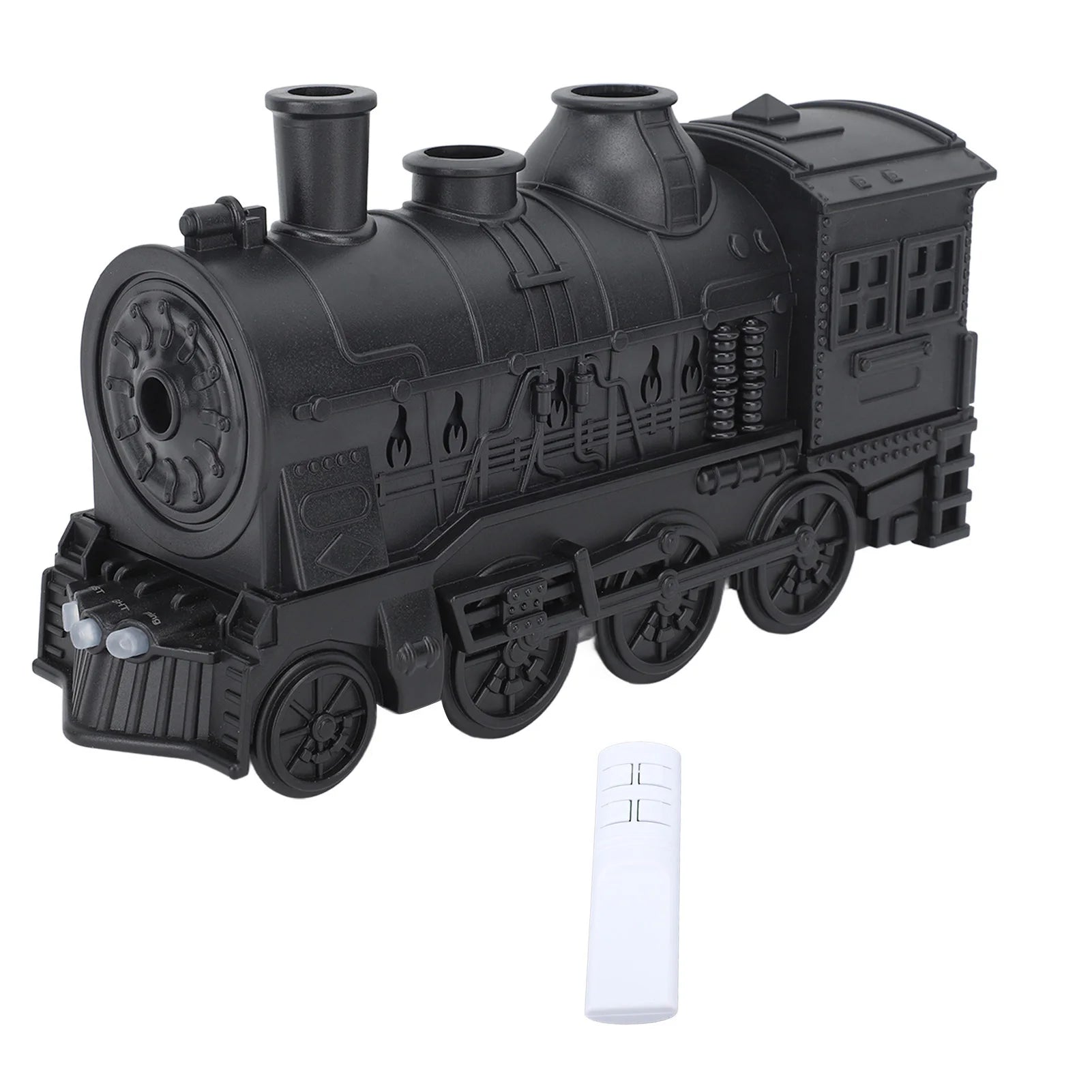 300ml Train-Shaped Essential Oil Diffuser with Remote Control & LED Lights