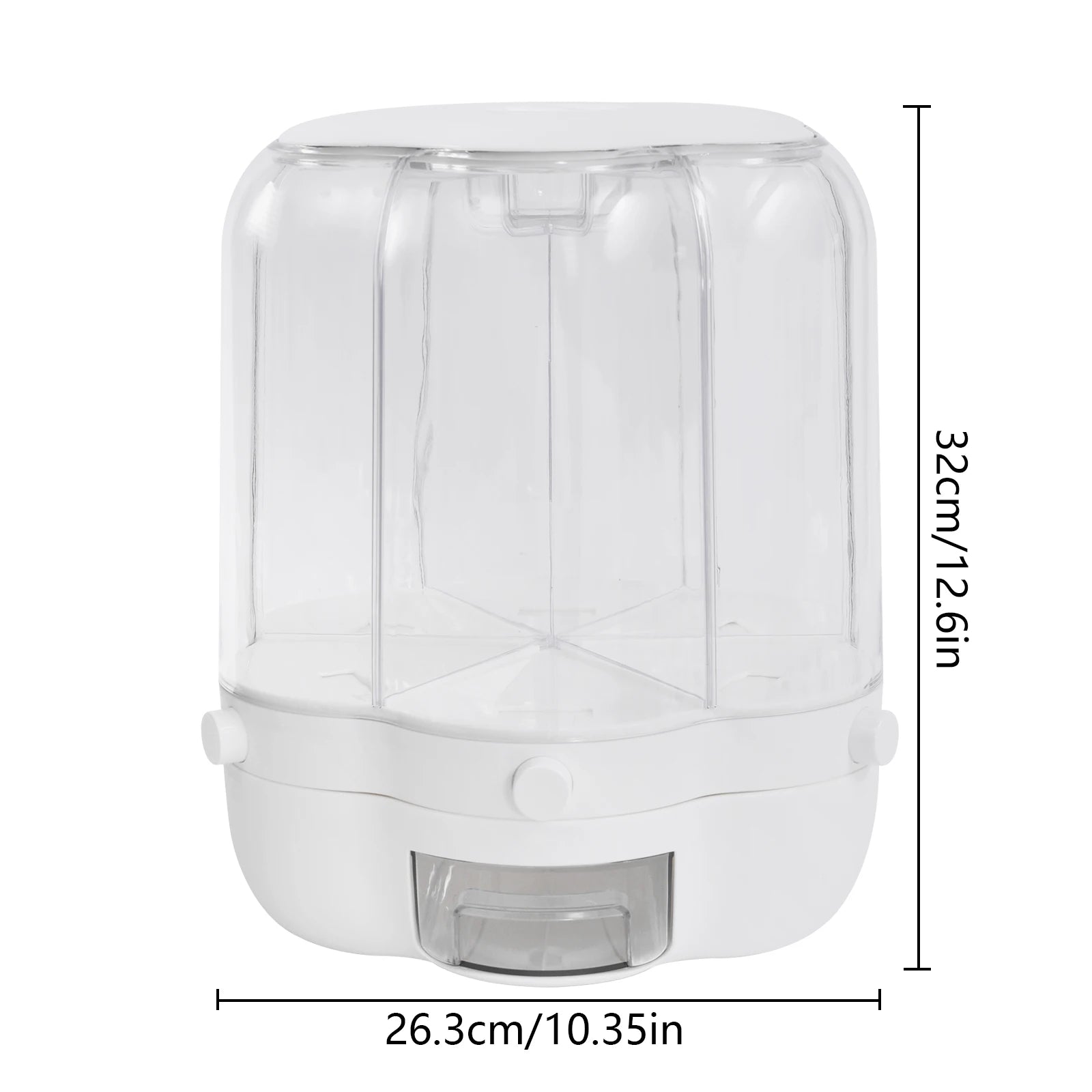 6-Grid Rotating Food Dispenser