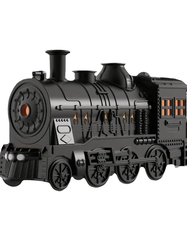 300ml Train-Shaped Essential Oil Diffuser with Remote Control & LED Lights