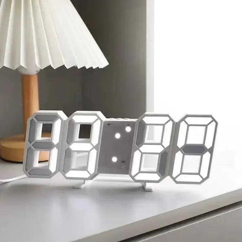 Modern 3D LED Digital Alarm Clock