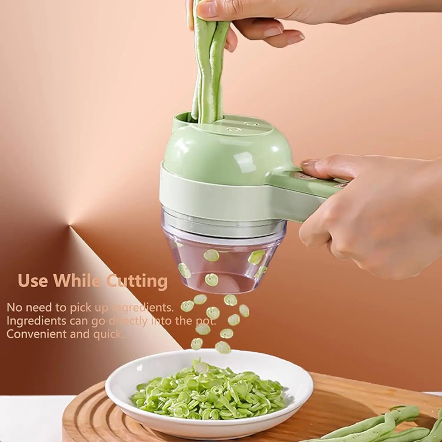 5-in-1 Electric Vegetable Cutter & Chopper