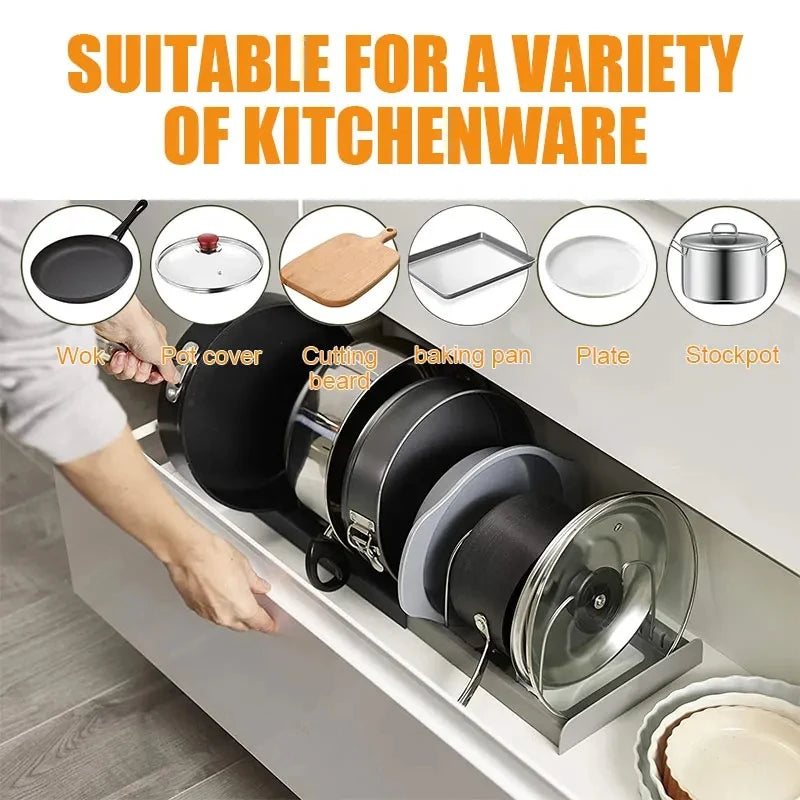 Expandable Stainless Steel Kitchen Storage Rack