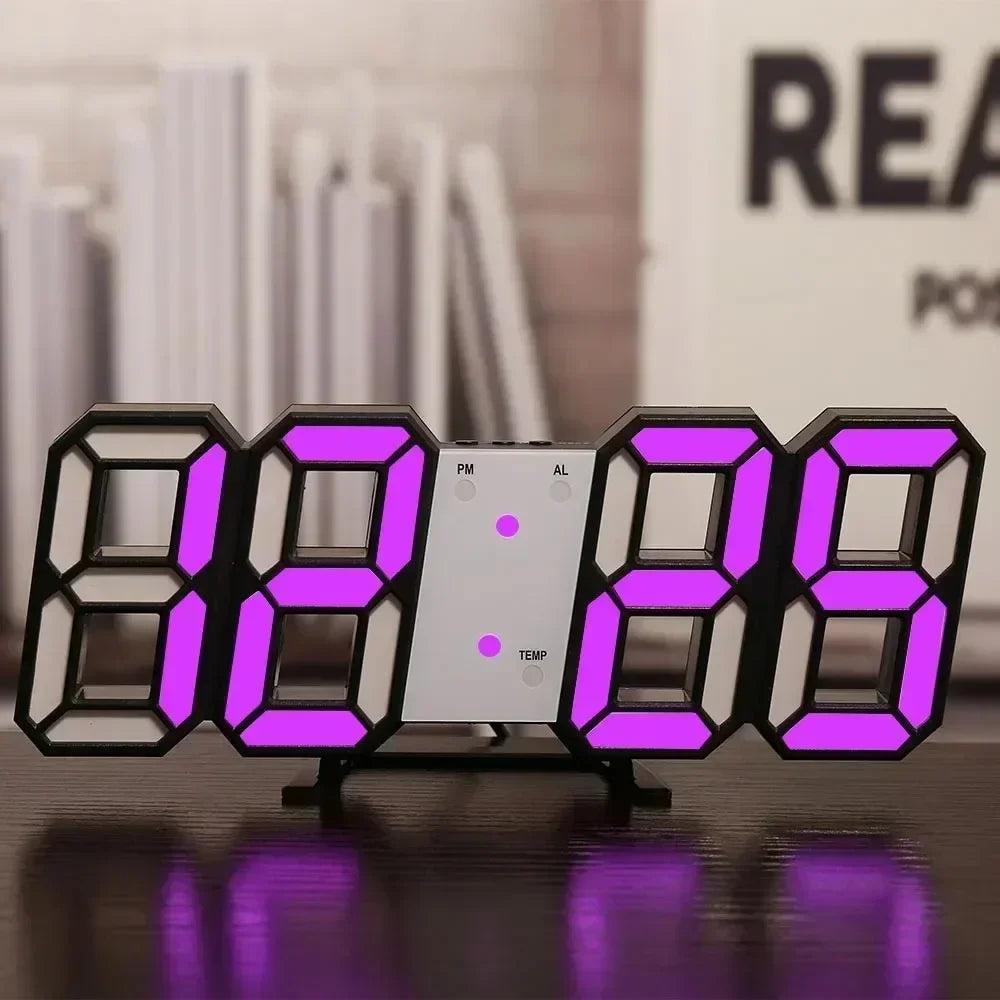 Modern 3D LED Digital Alarm Clock