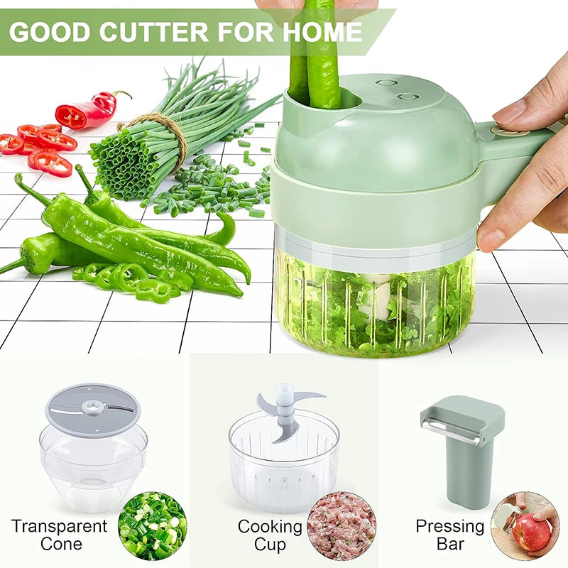 5-in-1 Electric Vegetable Cutter & Chopper